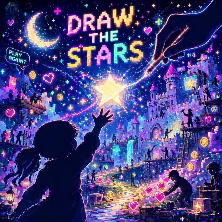 DRAW THE STARS ジャケットアートワーク