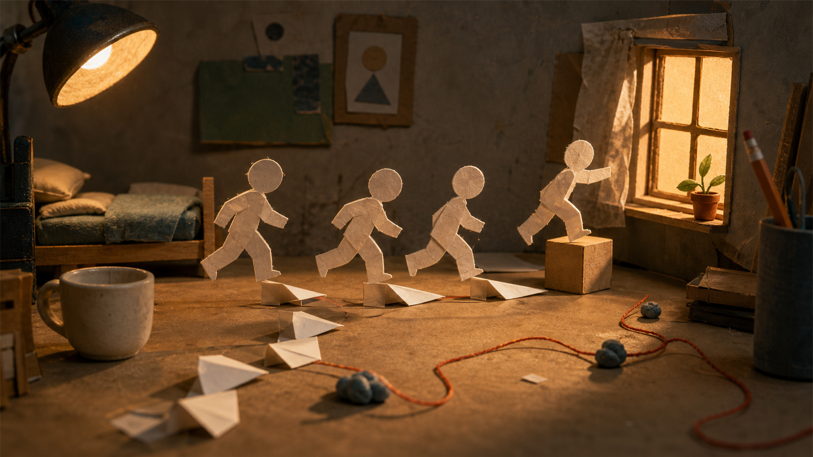 ストップモーション（stop motion）の非写実技法サンプル画像