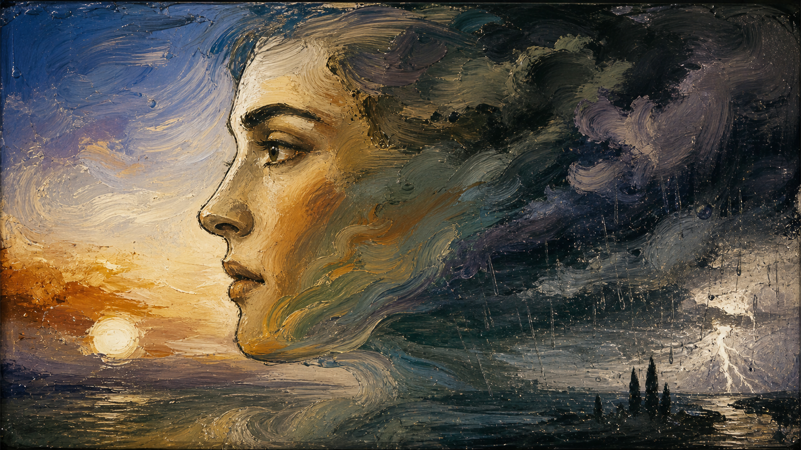 ペイント・オン・グラス（paint-on-glass animation）の非写実技法サンプル画像
