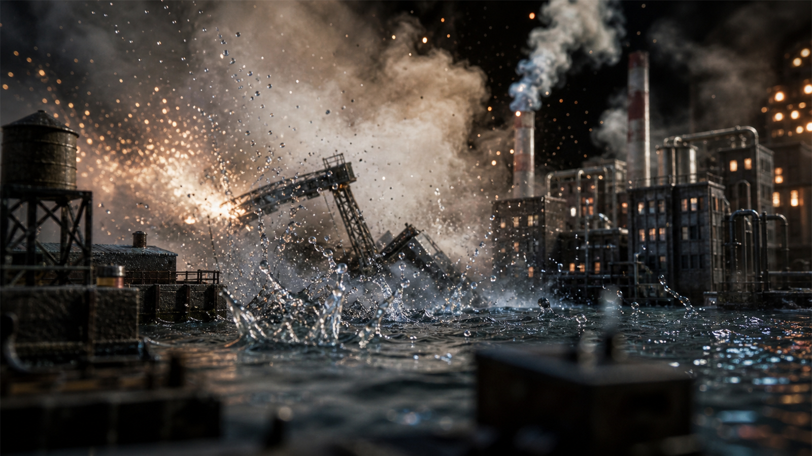 ミニチュア特撮（miniature tokusatsu）の非写実技法サンプル画像