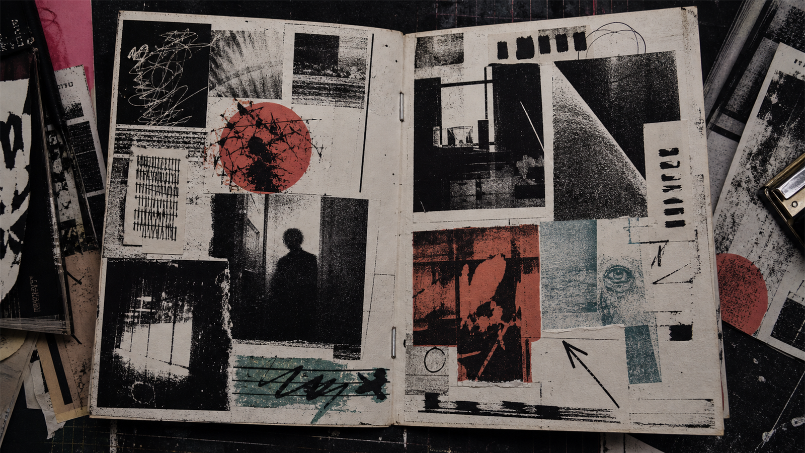 ZINE / DIY出版（zine aesthetic）の非写実技法サンプル画像