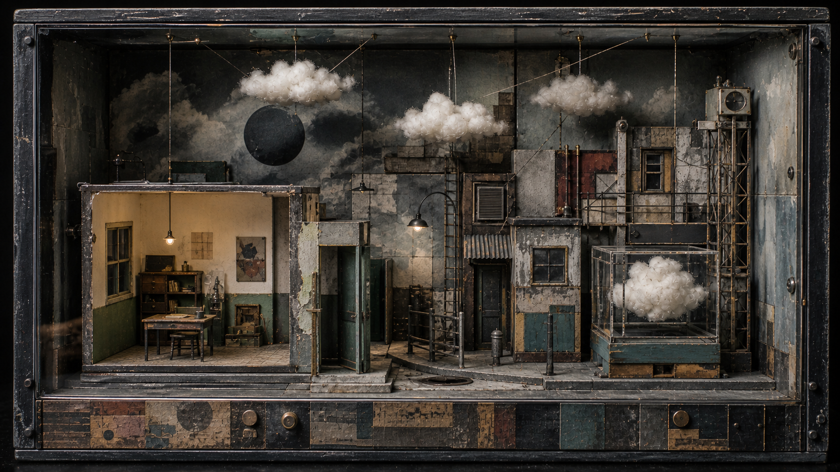 ジオラマ（diorama）の非写実技法サンプル画像