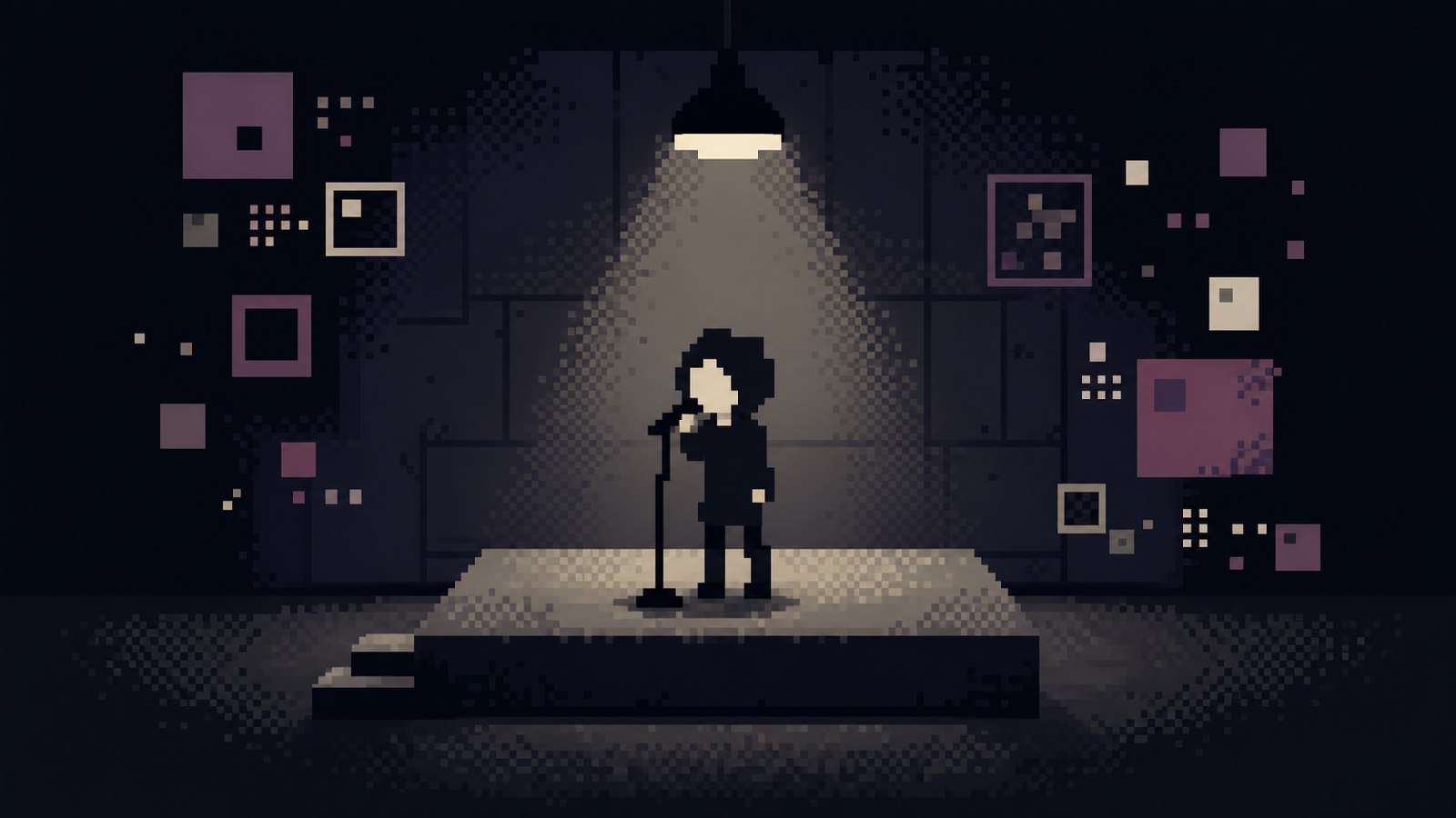 ピクセルアート（pixel art）の非写実技法サンプル画像