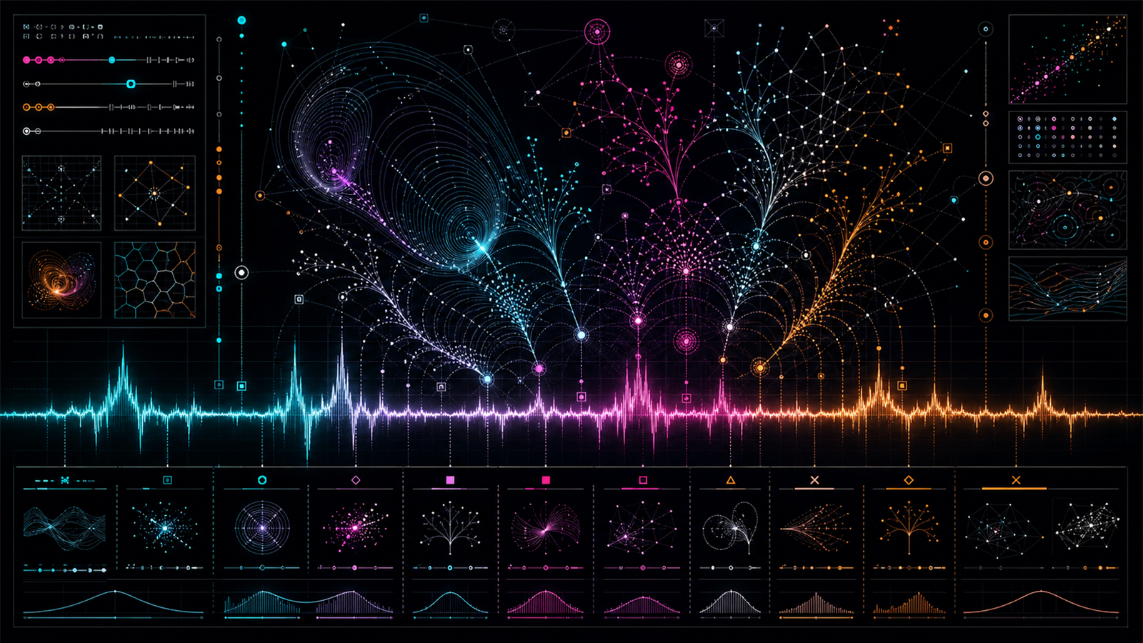 ジェネラティブアート（generative art）の非写実技法サンプル画像