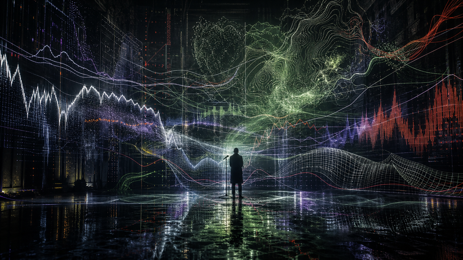データ可視化（data visualization）の非写実技法サンプル画像