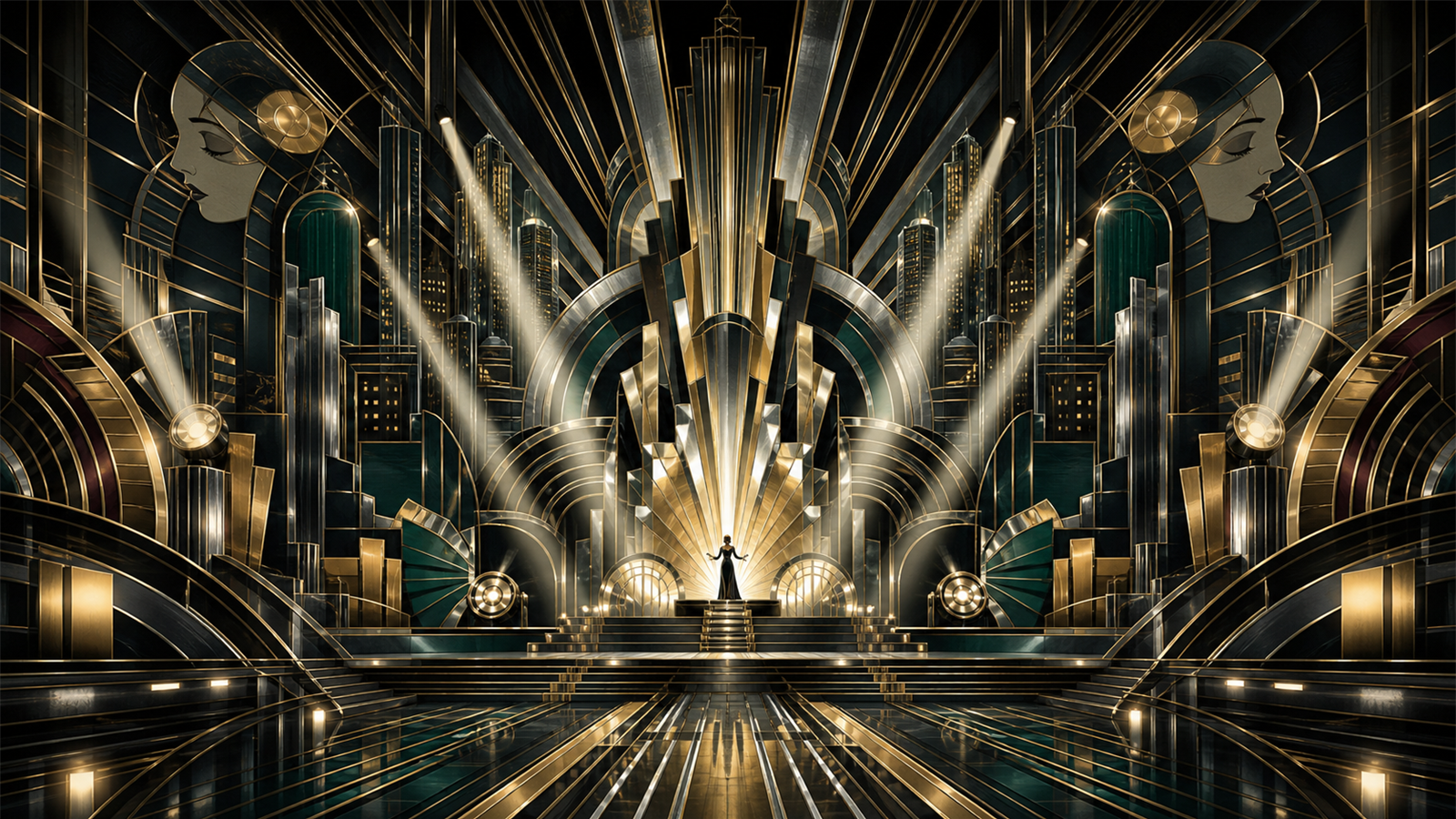 アール・デコ（Art Deco）の非写実技法サンプル画像