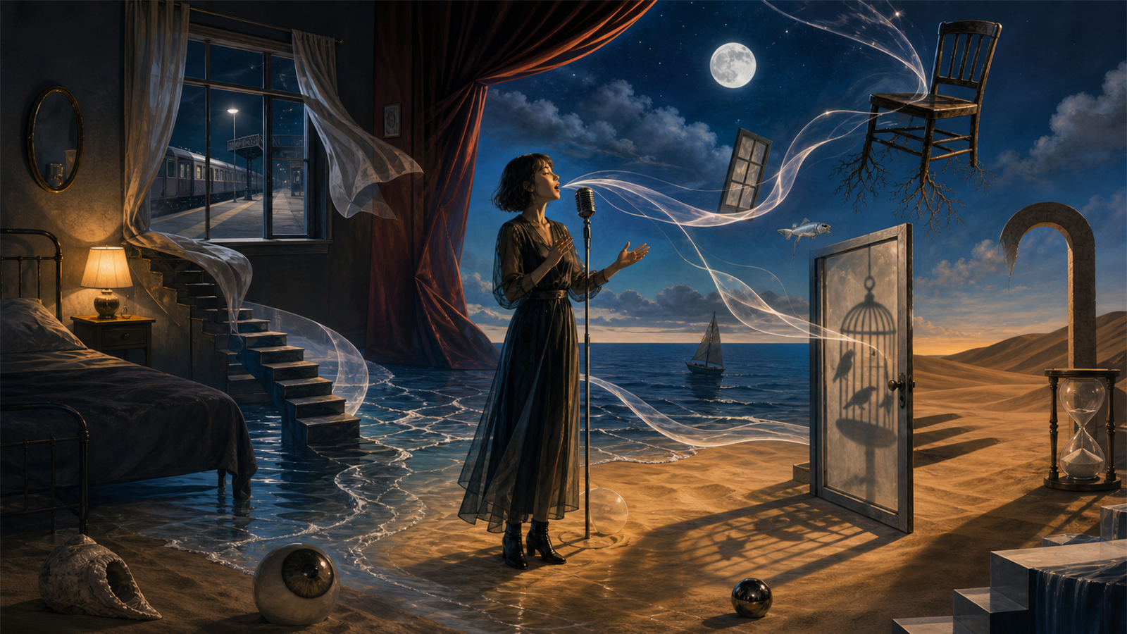 シュルレアリスム（Surrealism）の非写実技法サンプル画像