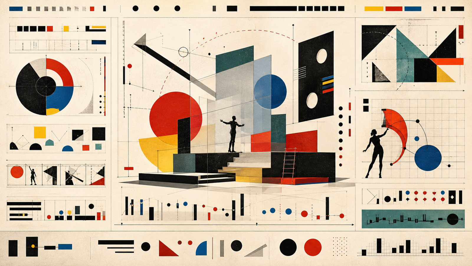 バウハウス（Bauhaus）の非写実技法サンプル画像