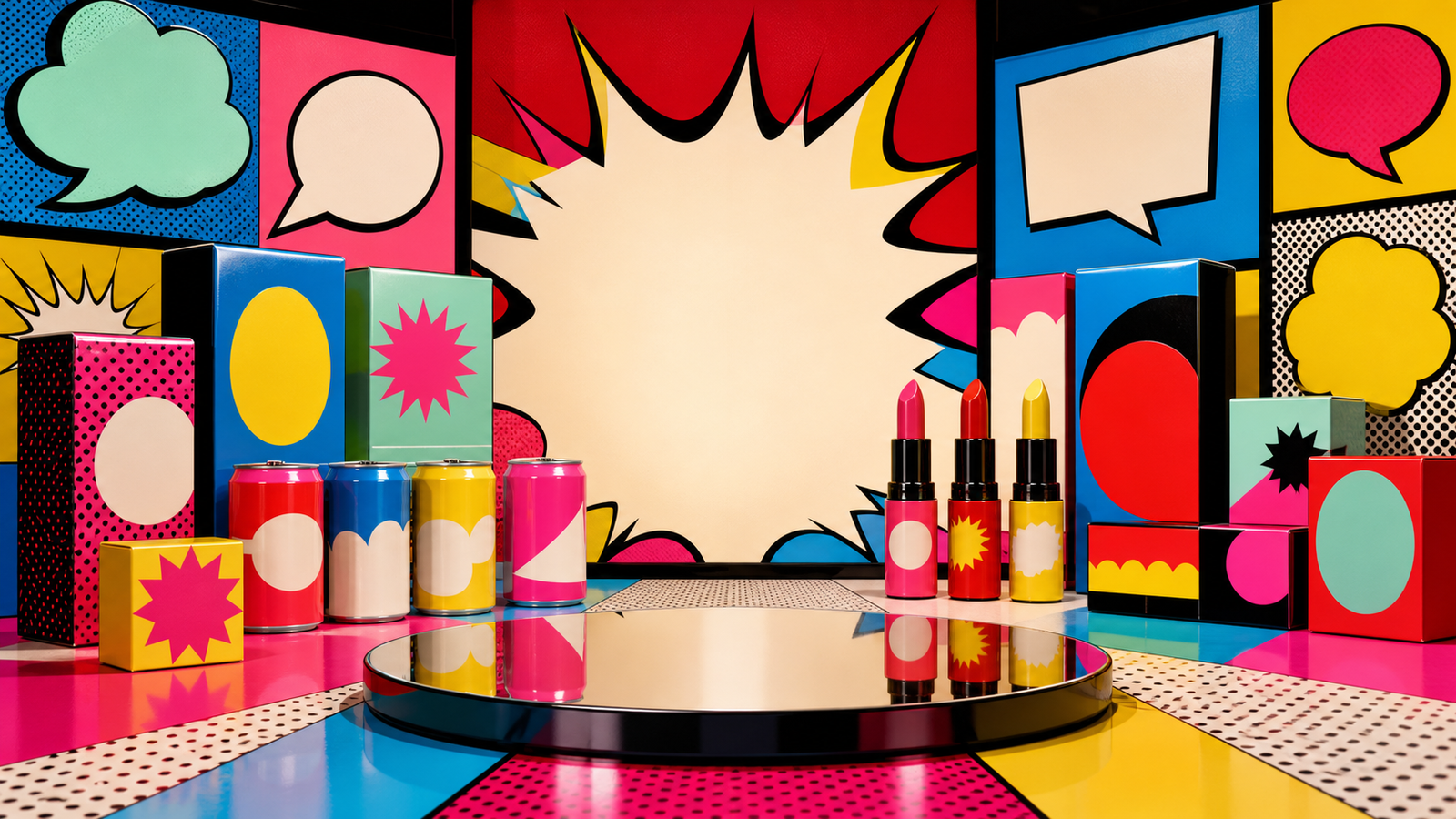 ポップアート（Pop Art）の非写実技法サンプル画像