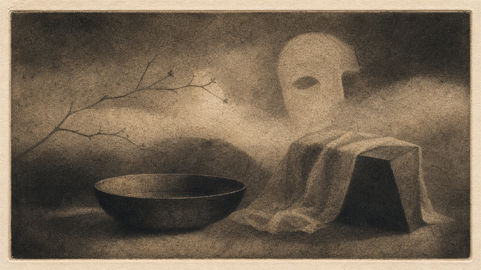 アクアチント（aquatint）の非写実技法サンプル画像