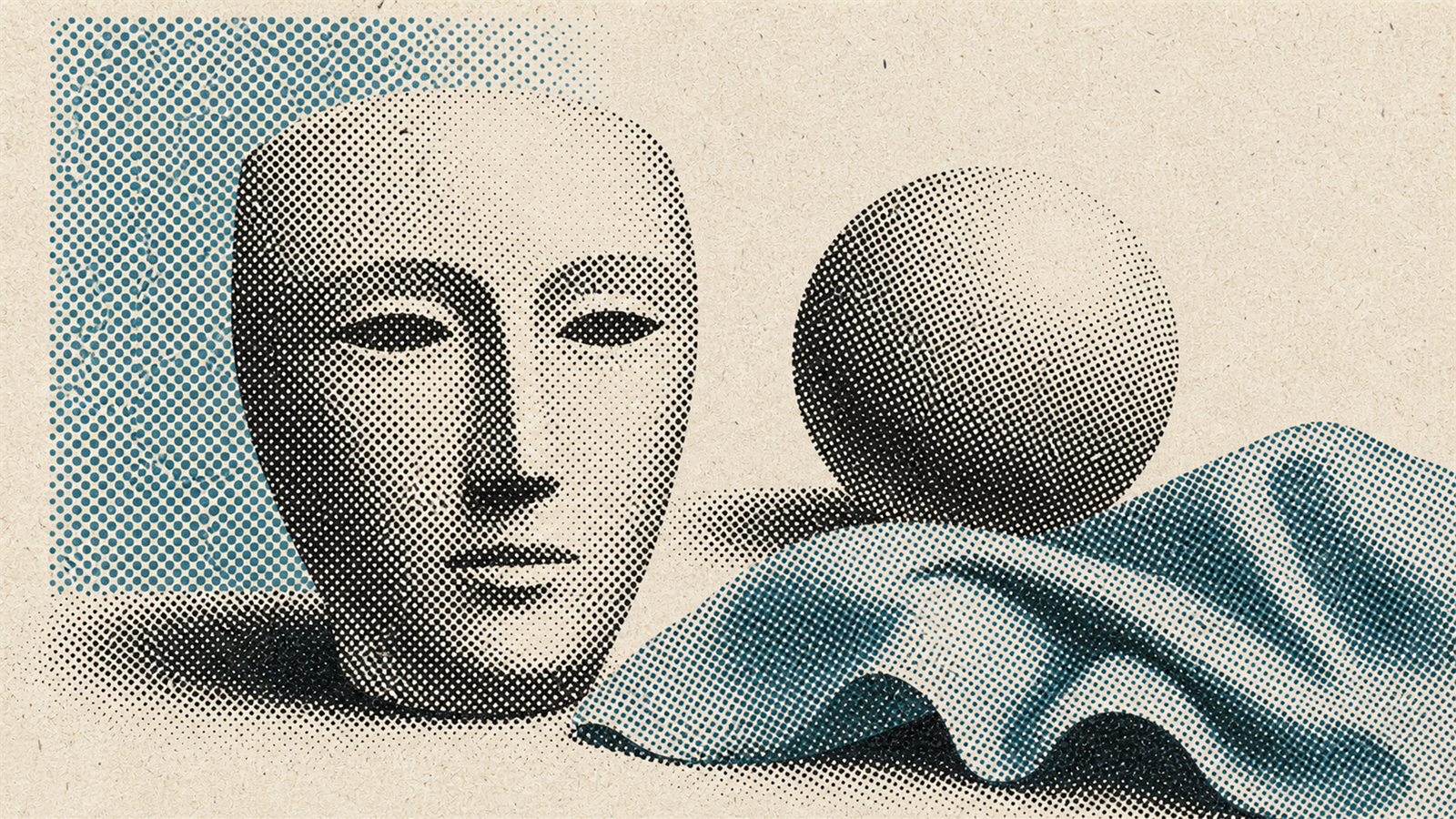 ハーフトーン（halftone）の非写実技法サンプル画像
