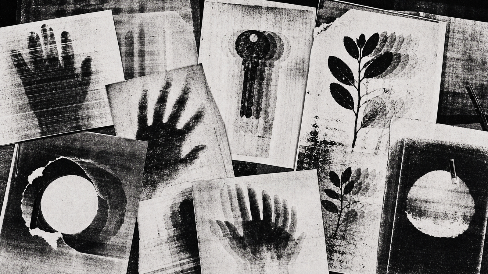 コピーアート（xerox art）の非写実技法サンプル画像